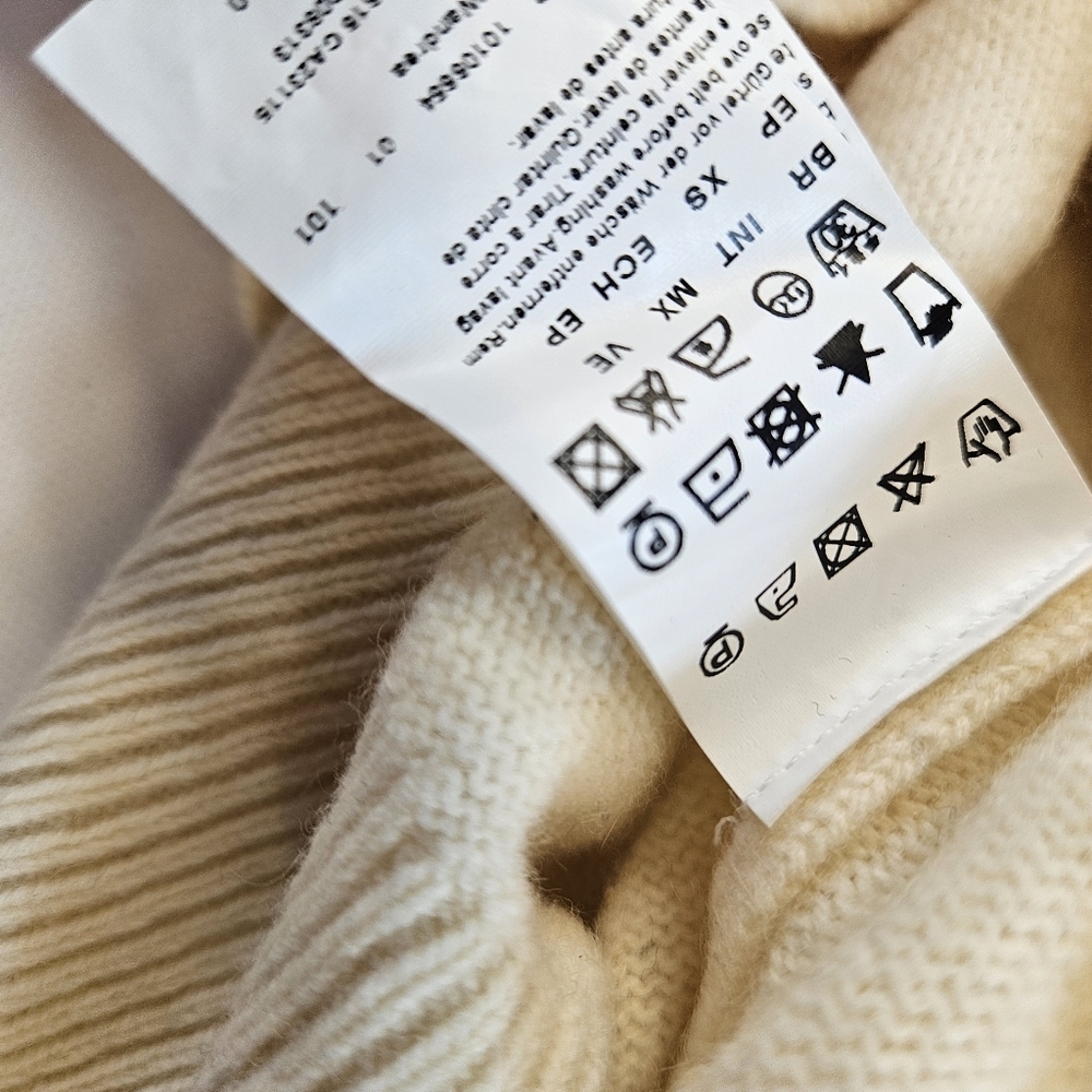 Boss Orange by Hugo Boss Womens Hoodie Knit Sweater NWT XS Beige Retail $250 - Picture 4 of 10